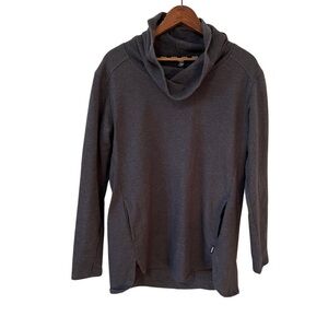 RBX Long Sweatshirt Women's Size Medium Cowl Neck Tunic Pockets